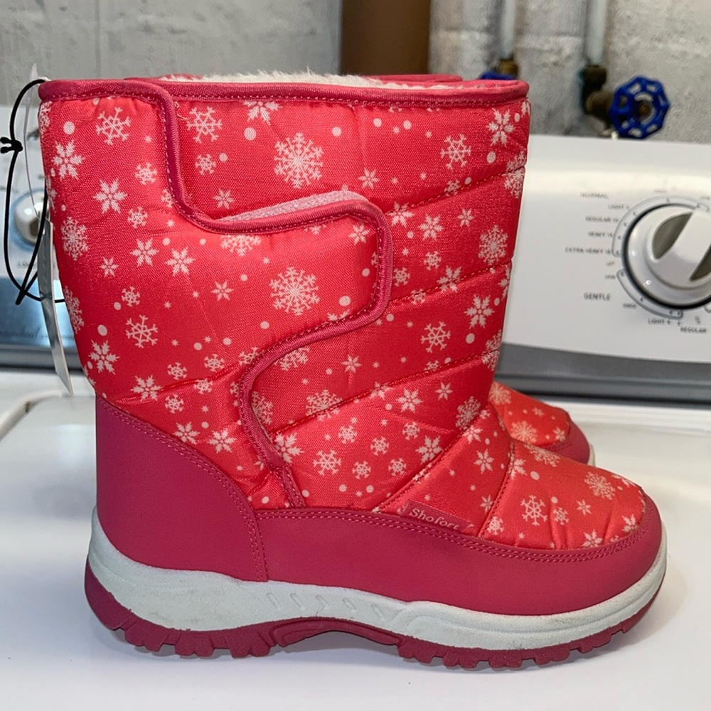 Shofort snow boots, pink and white, WB5